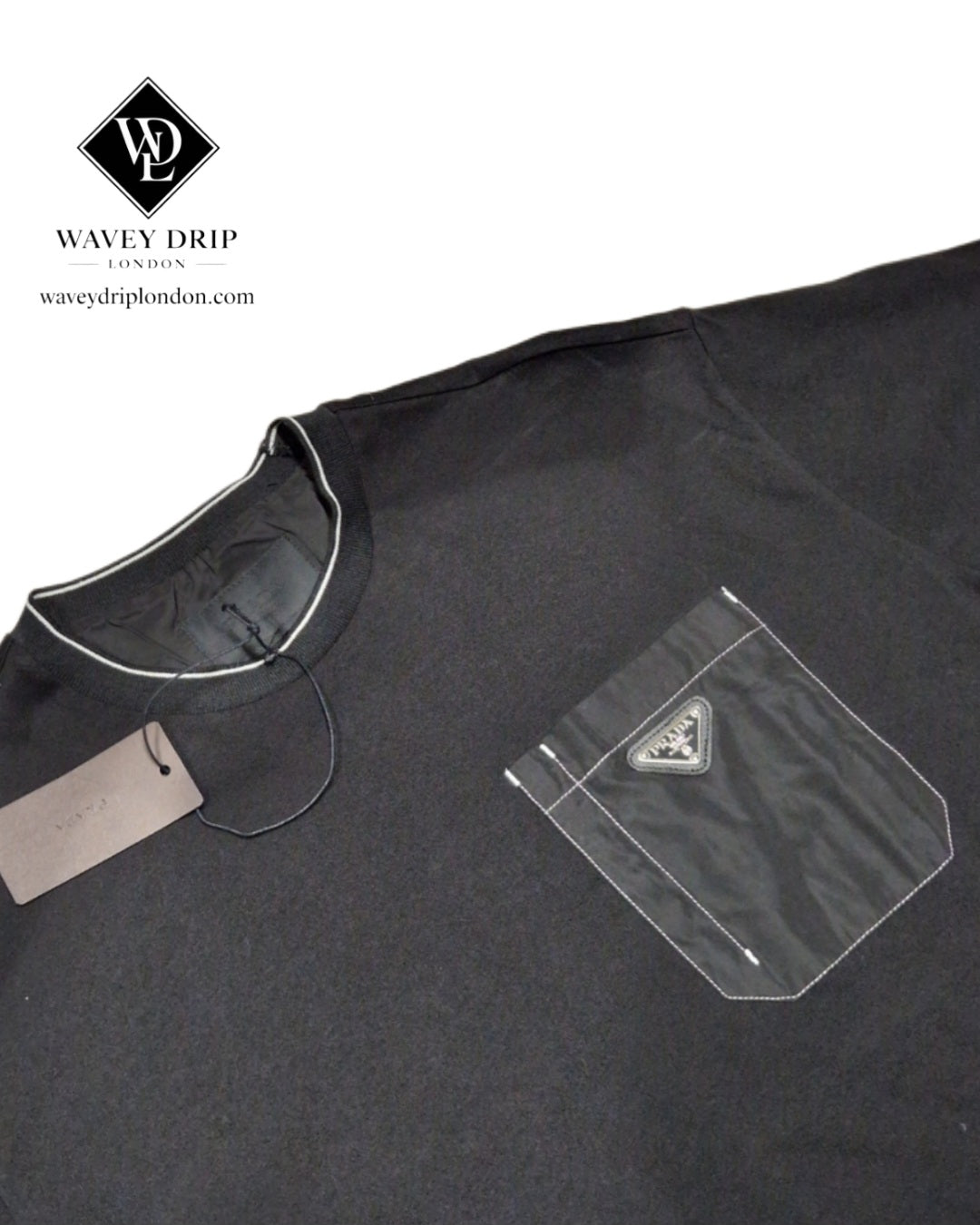 Prada Roundneck Tshirt I Nylon Patch Triangle Logo