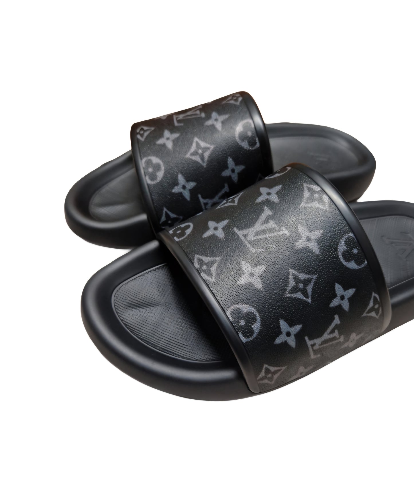 Louis Vuitton Monogram Eclipse Slides