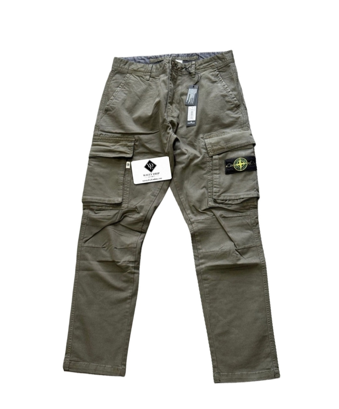 Khaki Stone Island Bottoms