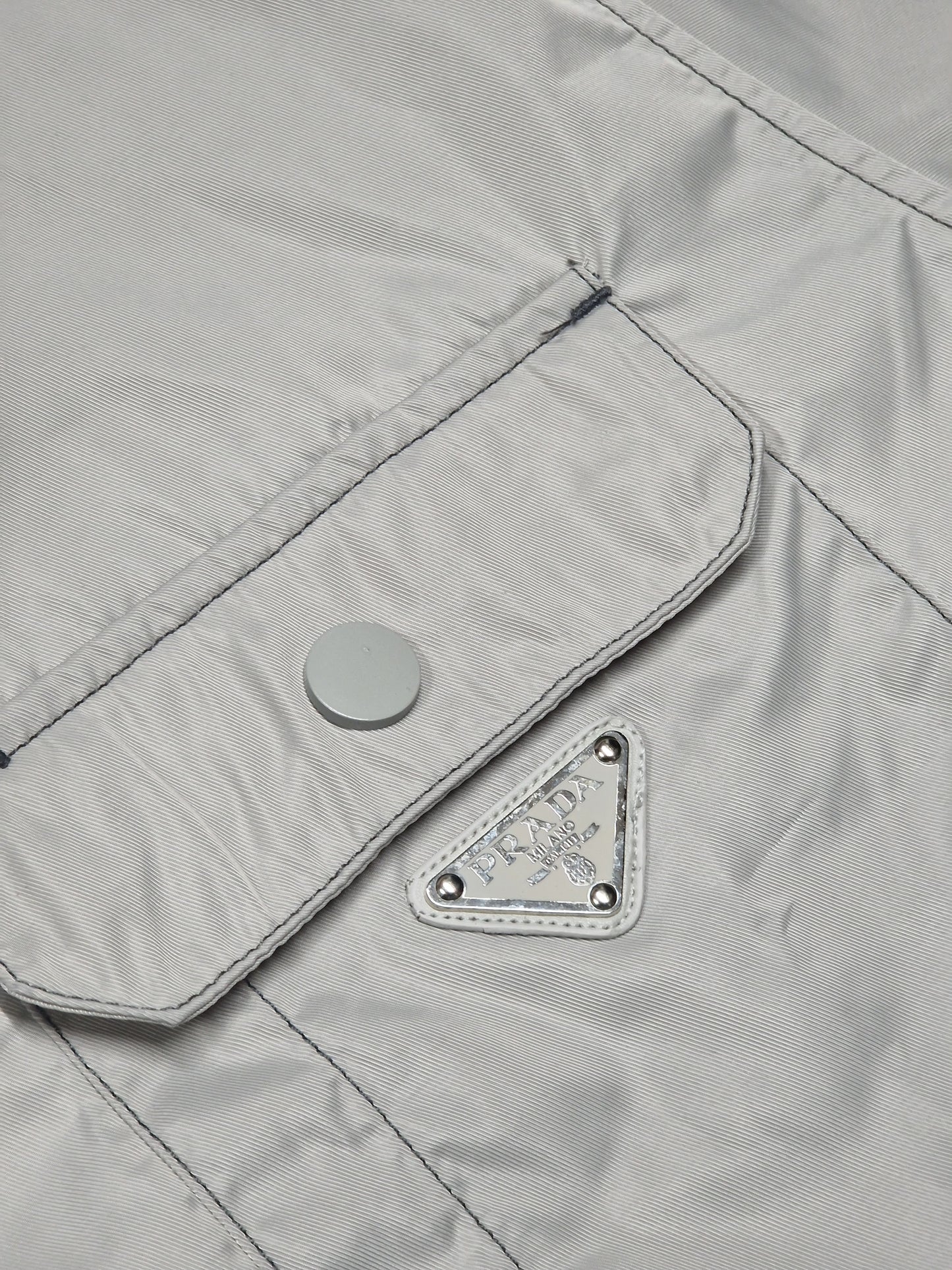 Prada Re-Nylon Shirt Grey
