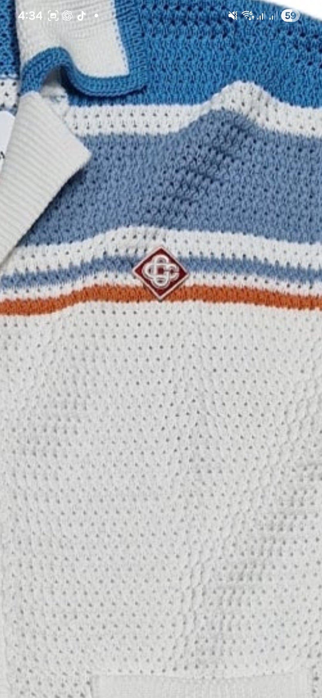 Casablanca Riviera Crochet Short Set