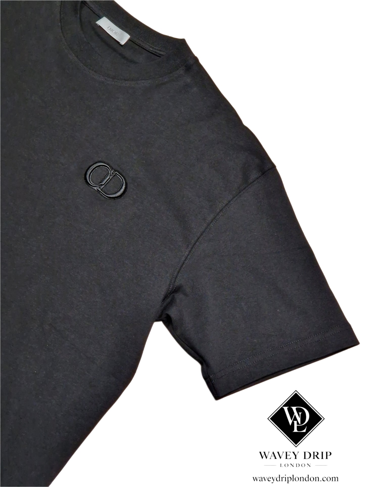 Christian Dior CD Logo Tshirt - Black