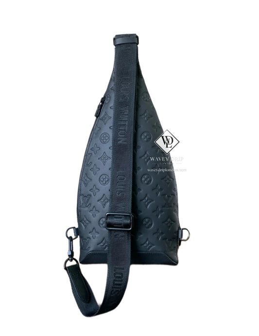 Louis Vuitton Duo Sling Bag Shadow Black
