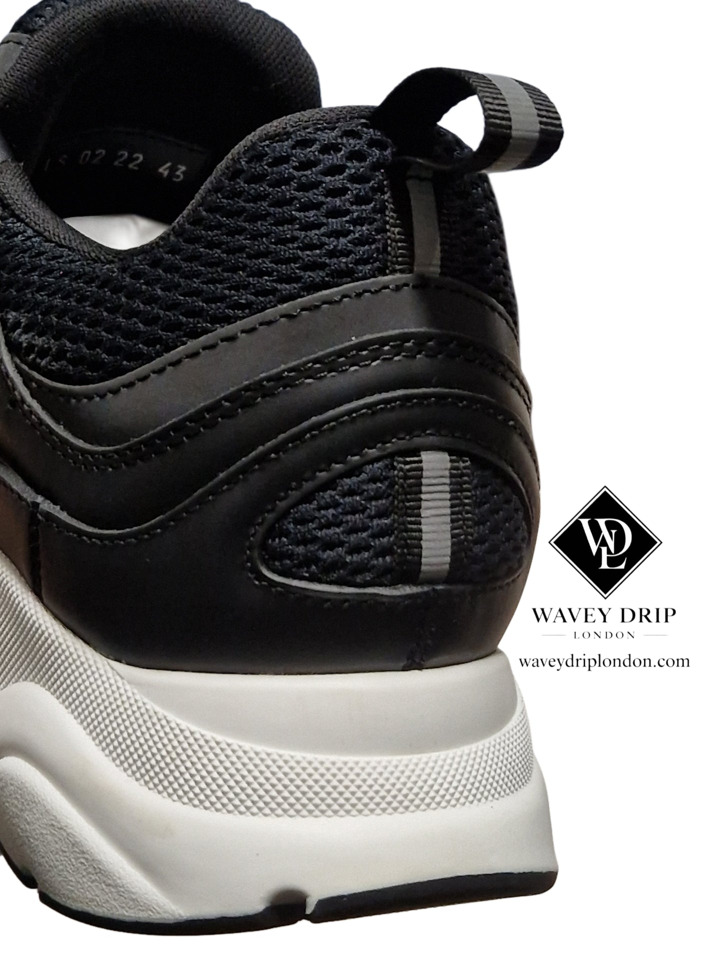 Christian Dior B22 Black With White Sole