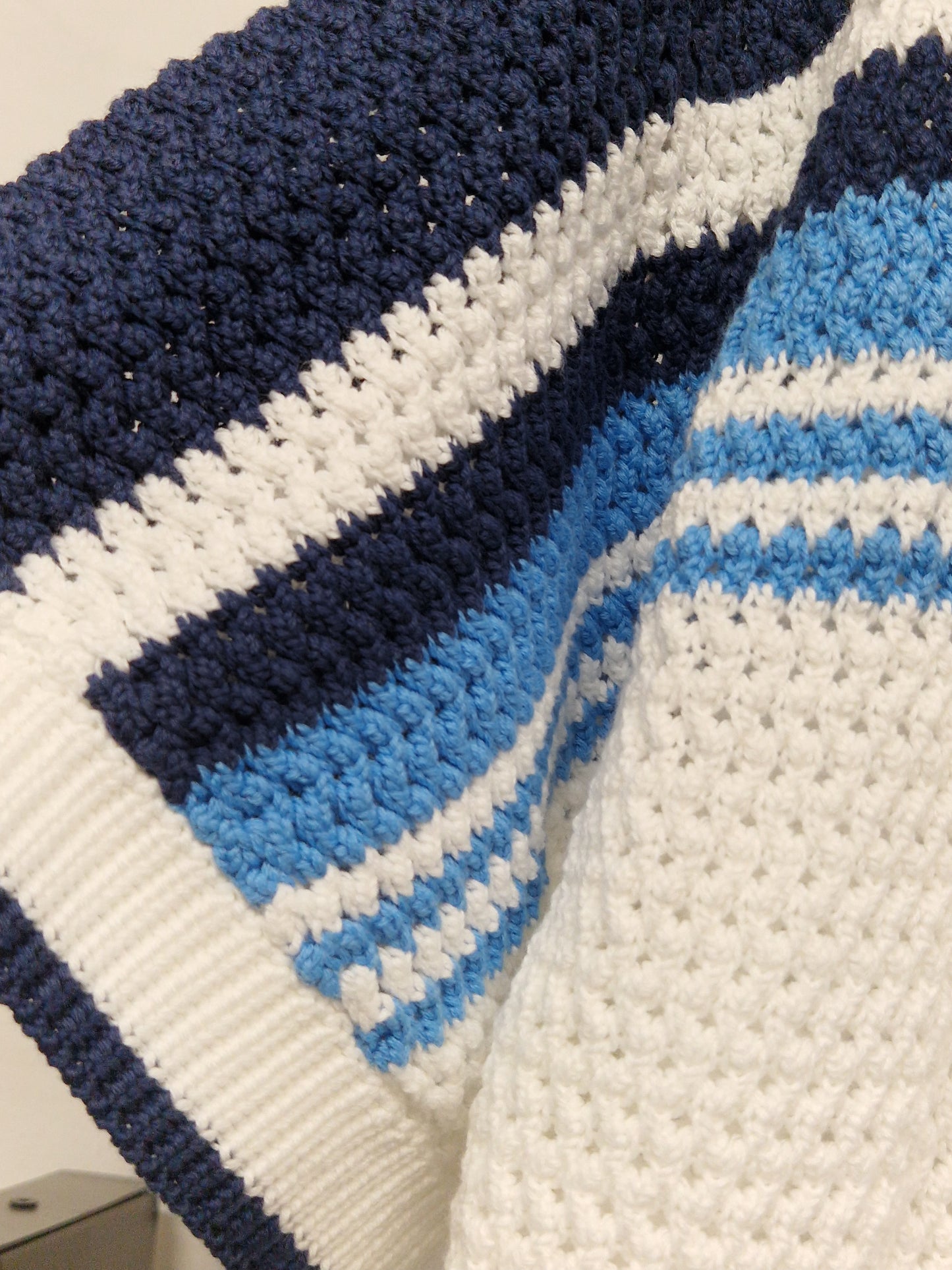 Casablanca Striped Knit Button-Up Polo Shirt