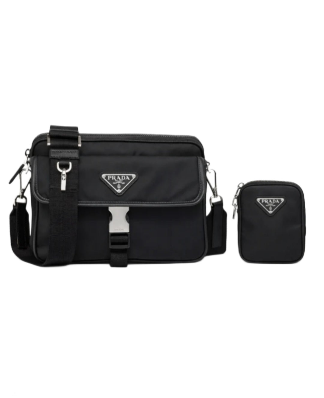 Re Nylon Shoulder bag with clip
