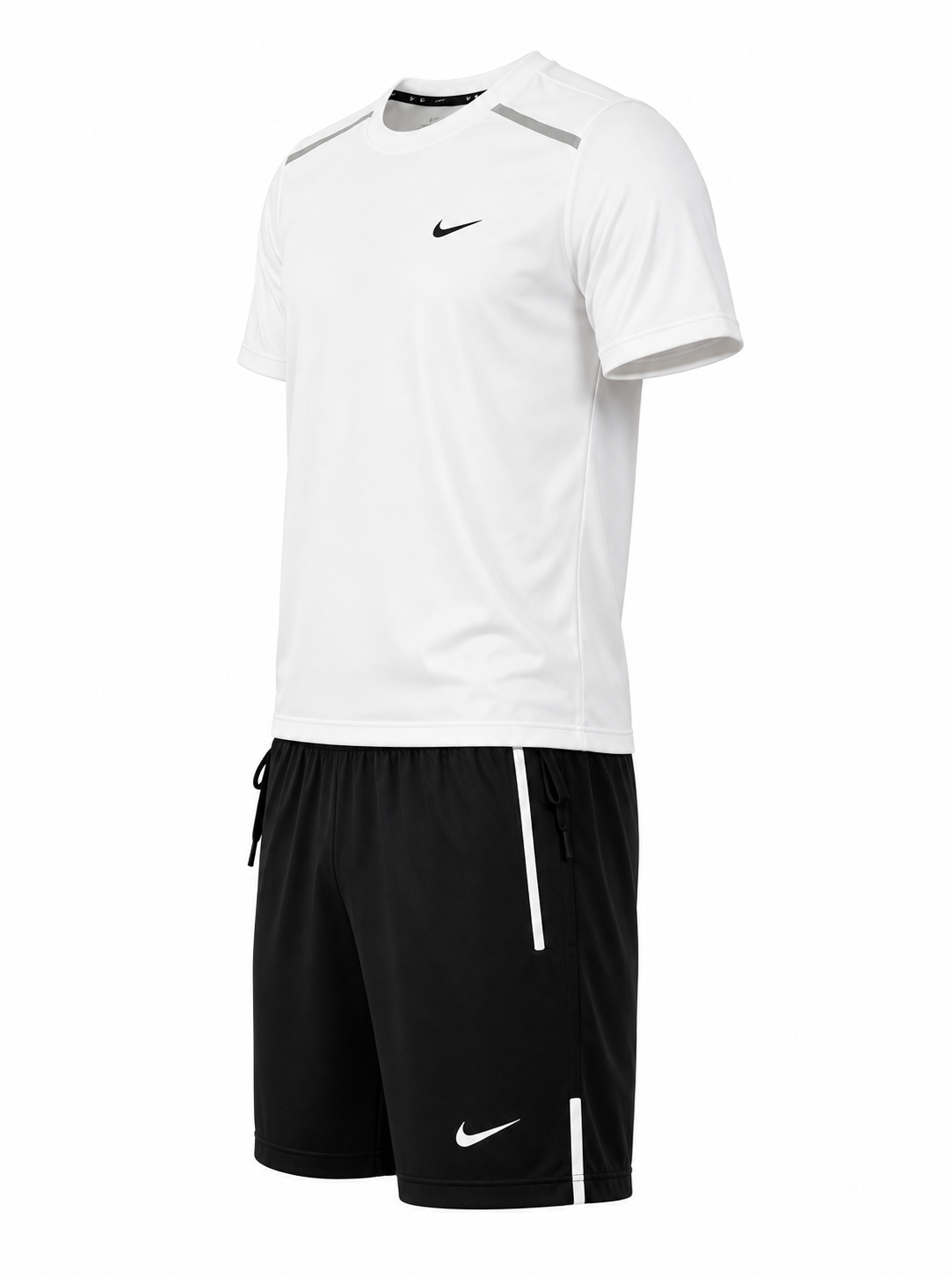 Nike Dri-FIT Performance Shorts Set - White & Black