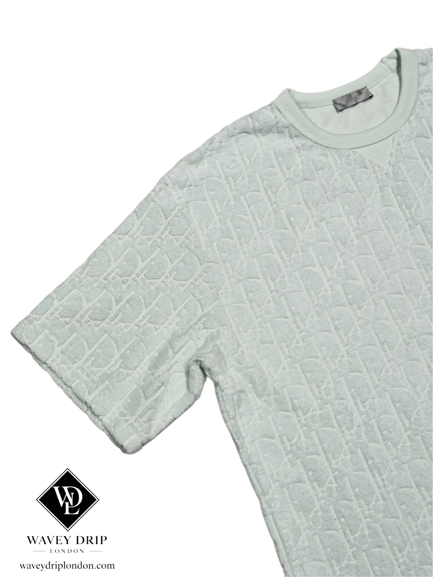 Christian Dior Jacquard Oblique Tshirt - Mint Green