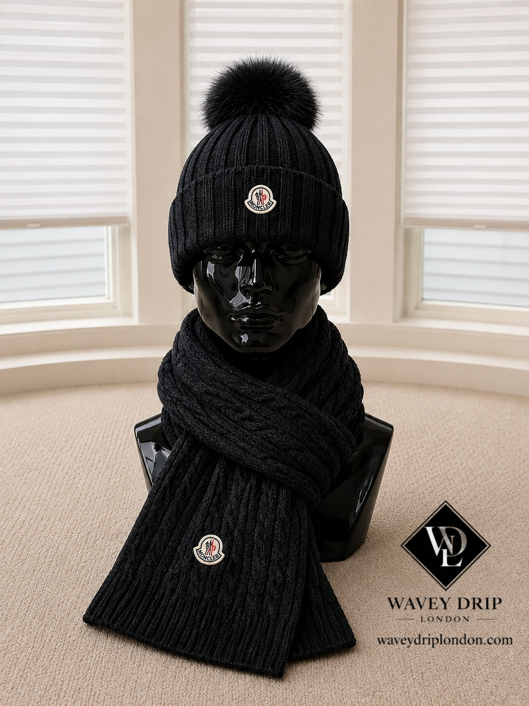 Moncler Beanie & Scarf Set