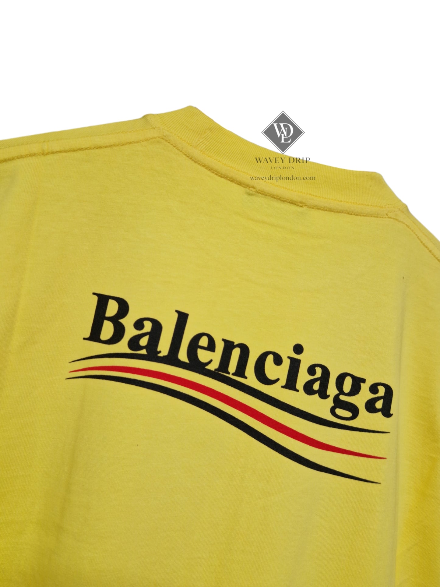 Balenciaga Political Campaign Heritage Tshirt- Yellow (