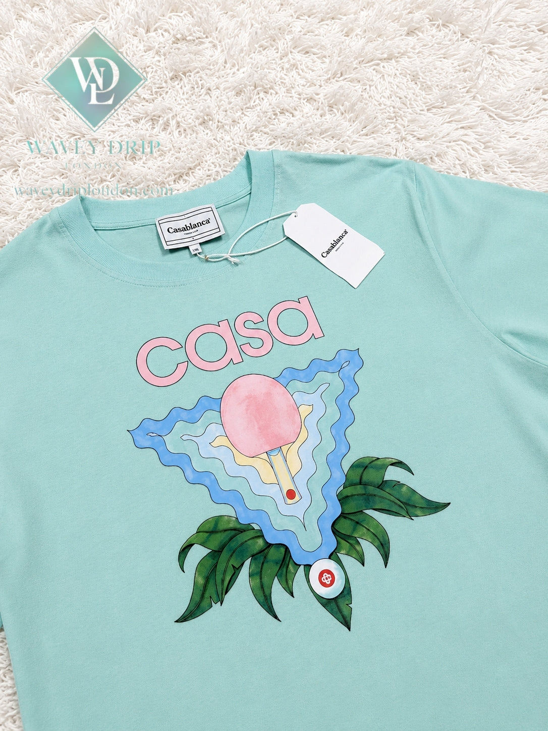 Casablanca Graphic Tshirt- Mint