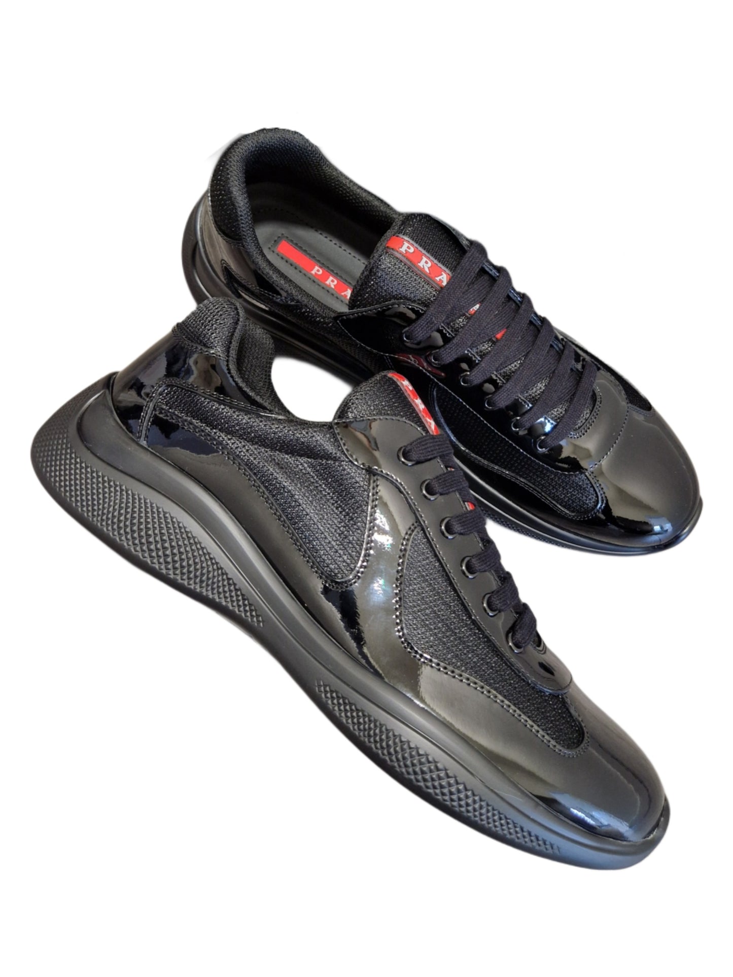 Prada American Cup Patent Sneakers