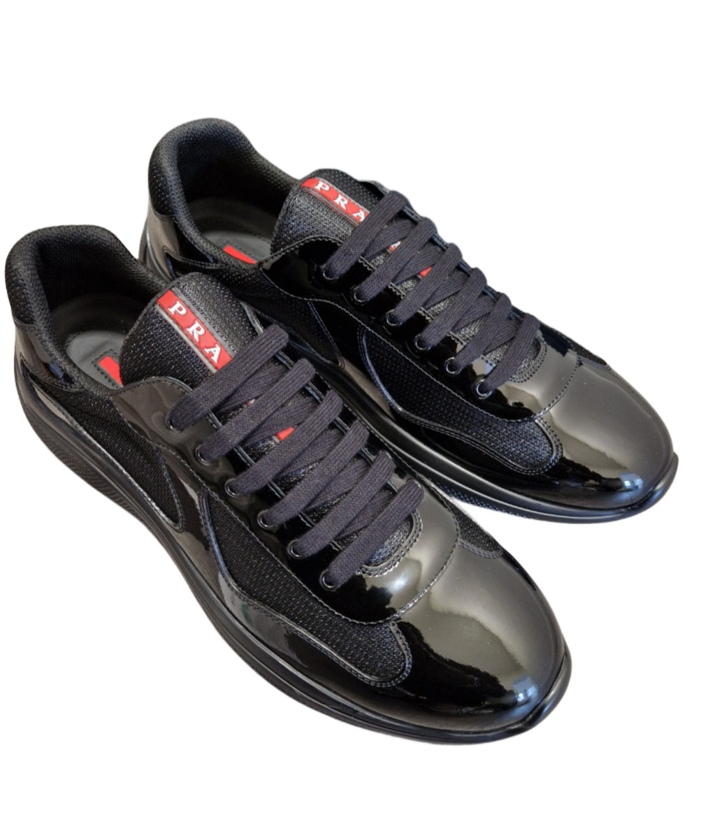 Prada American Cup Patent Sneakers