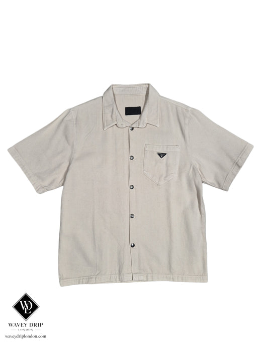 Prada Denim Shirt - Beige