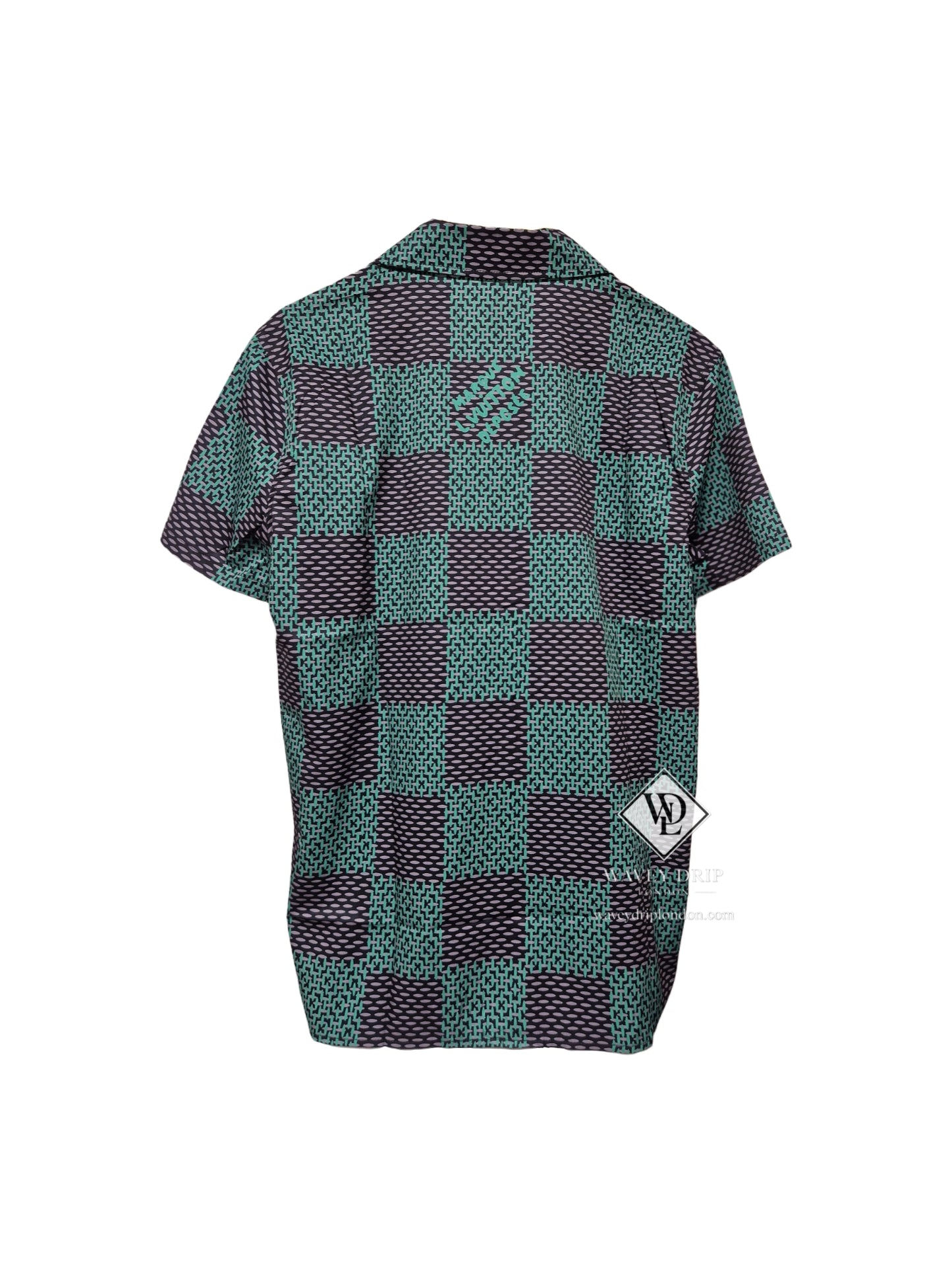 Louis Vuitton Damier Silk Short Sleeve Shirt