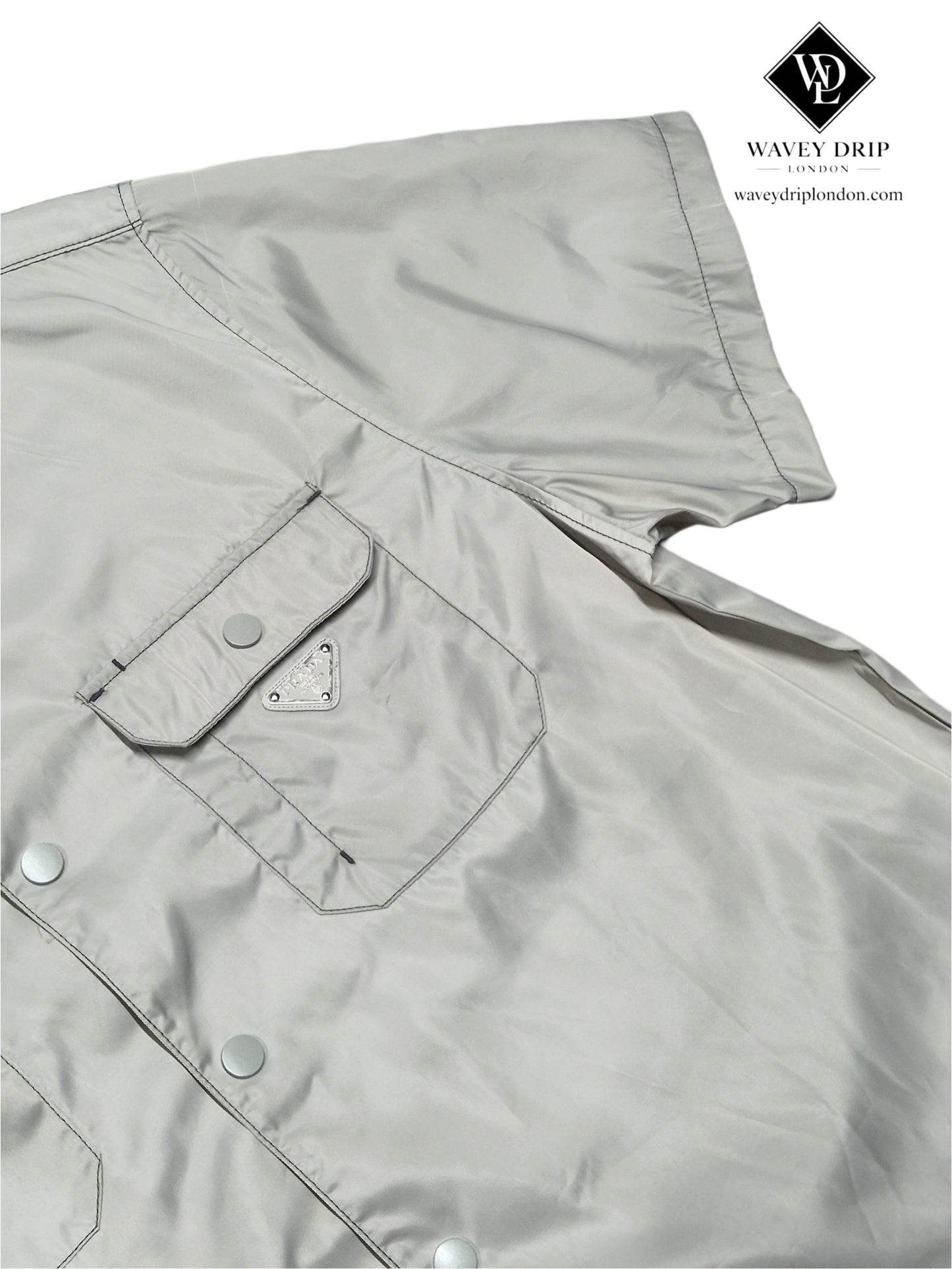 Prada Re-Nylon Shirt Grey