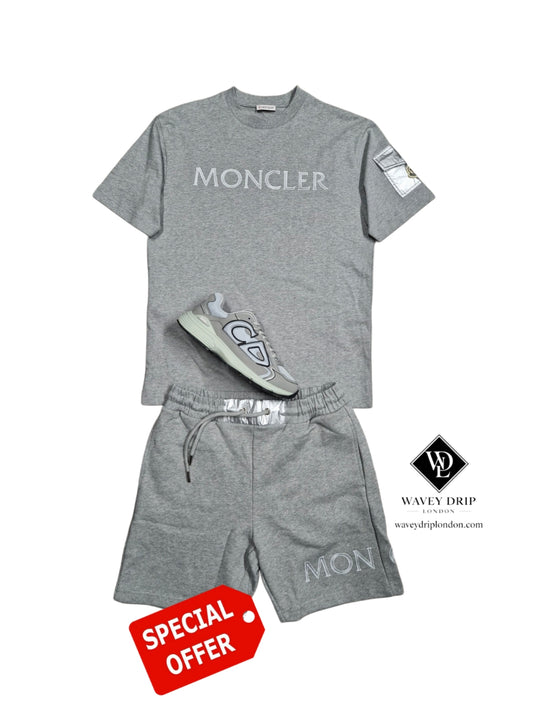 Moncler Signature Lounge Set in Slate Grey