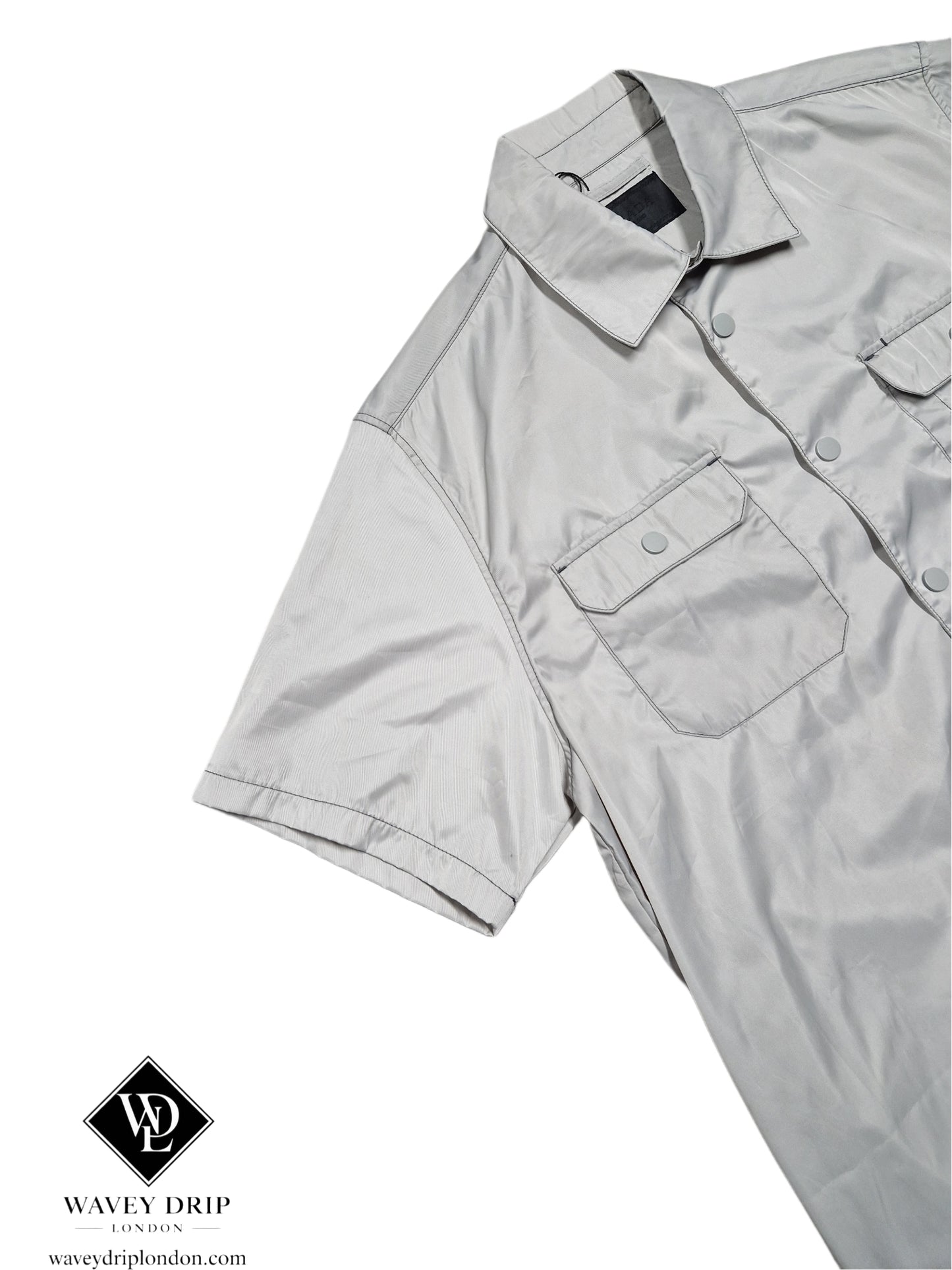 Prada Re-Nylon Shirt Grey