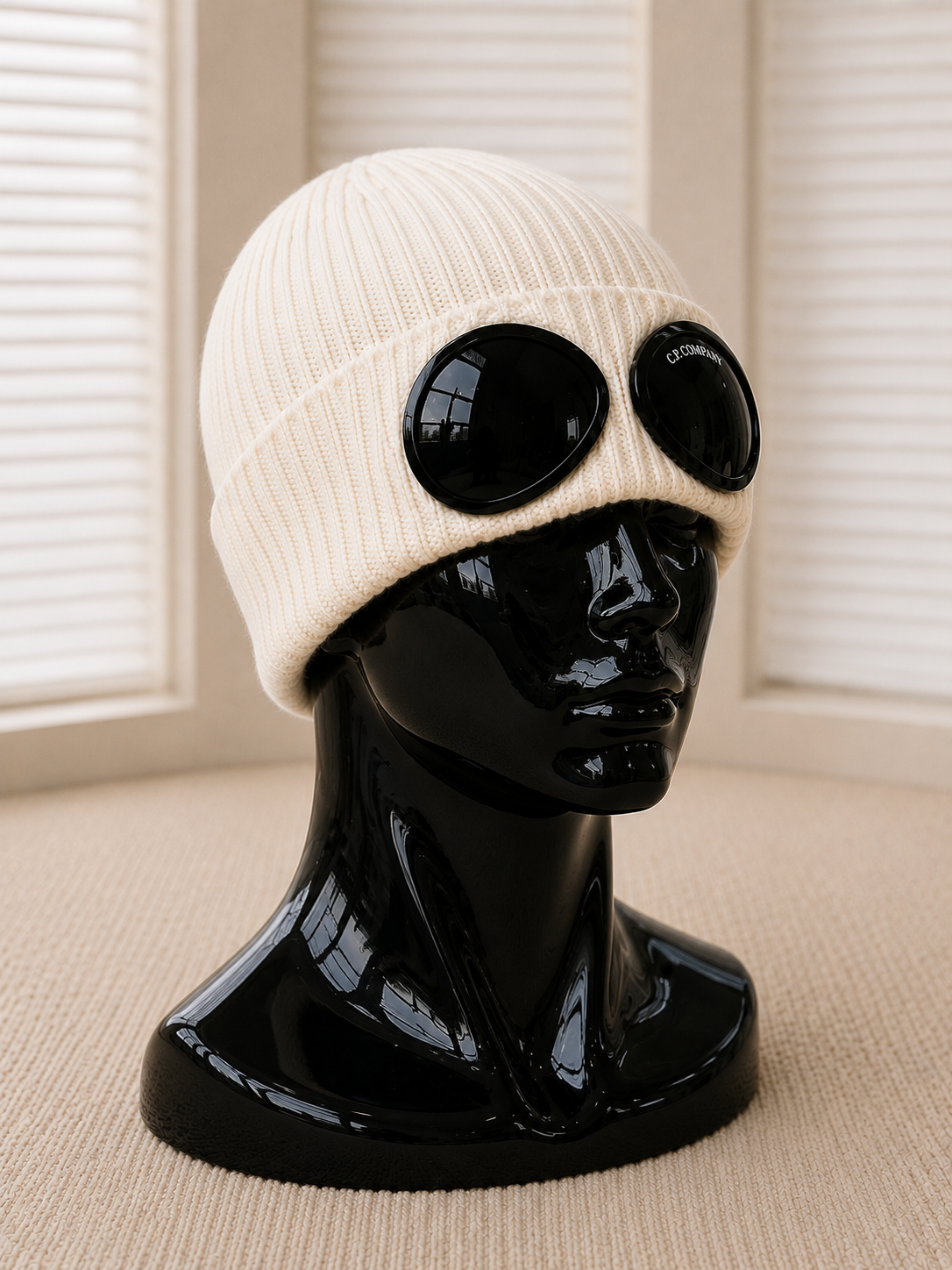 C.P Company Beanie - White