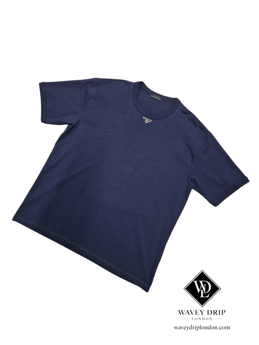 Prada Crewneck Tshirt- Navy