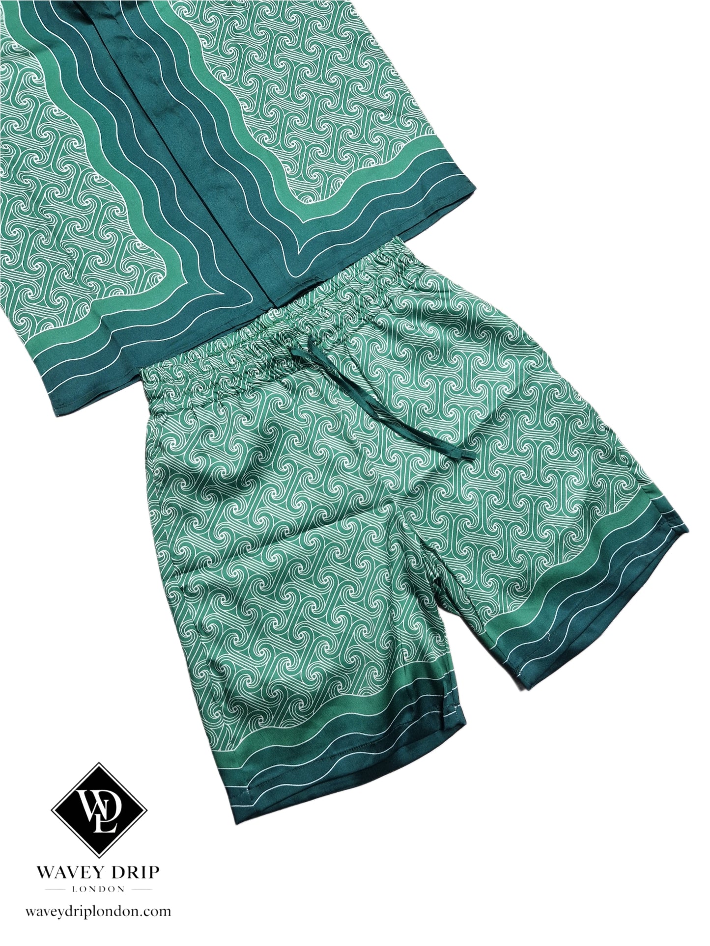 Casablanca Wave Pattern Short Set