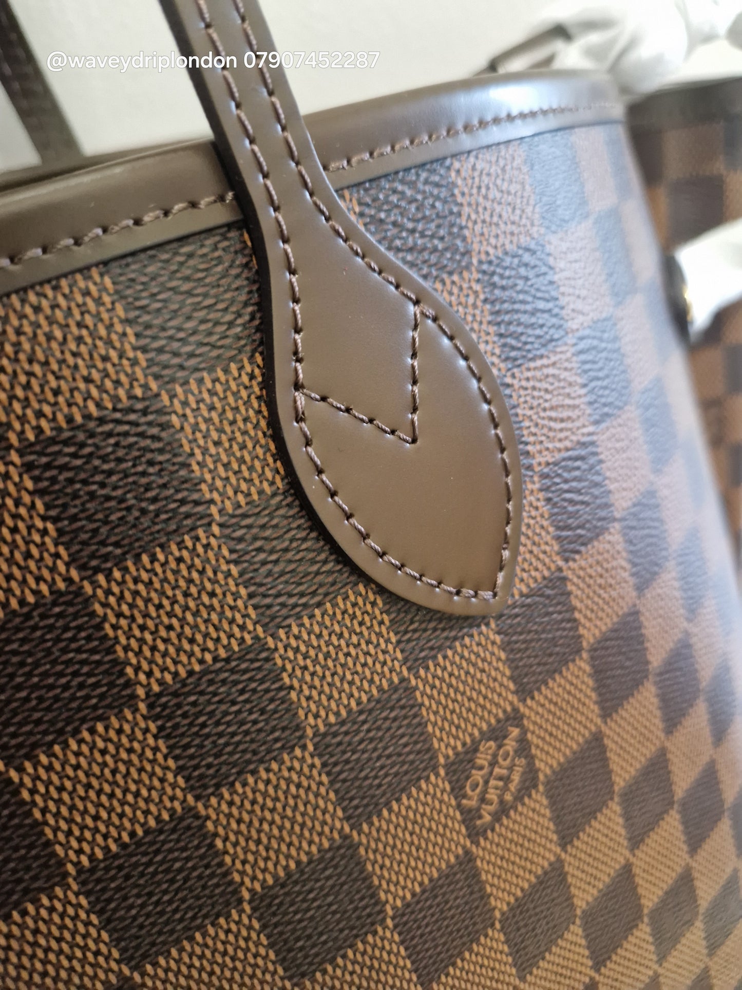 Louis Vuitton Neverfull MM Bag - Damier Ebene