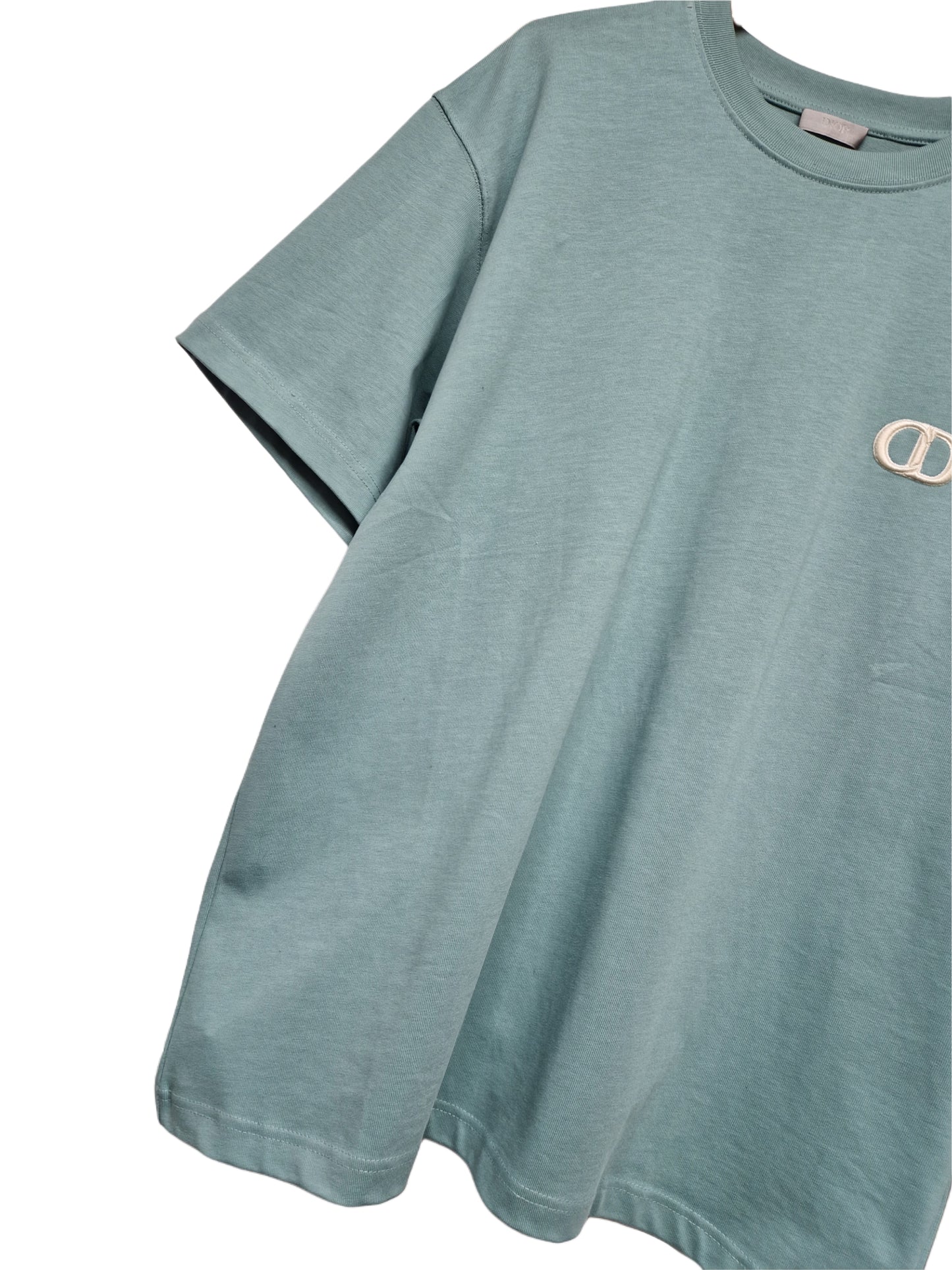 Christian Dior CD Logo Tshirt - Sage Green