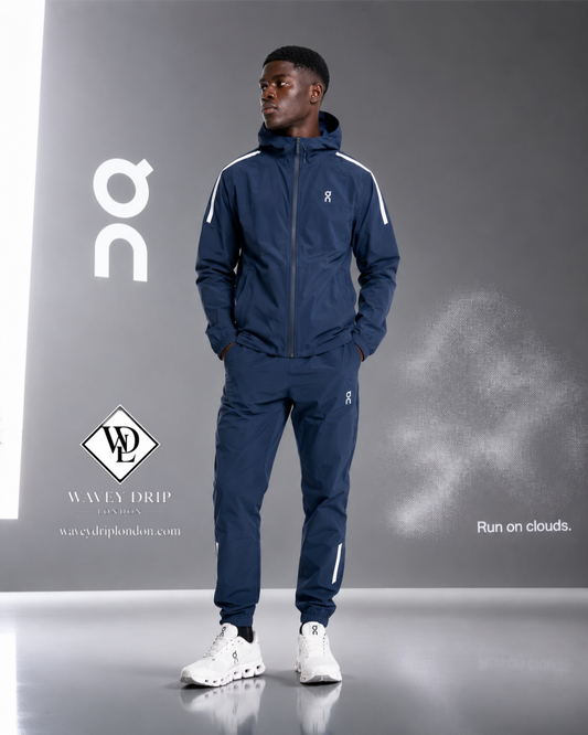 On Cloud Hooded Running Tracksuit - Navy