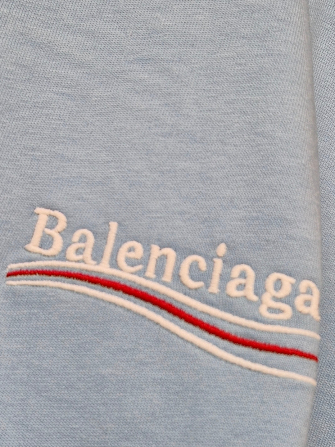 Balenciaga Campaign Heritage Tshirt- Baby Blue (XL)
