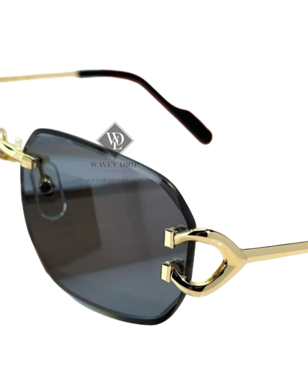 Cartier Rimless Signature Shield Sunglasses
