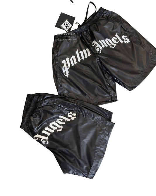 Palm Angels Monogram Nylon Shorts