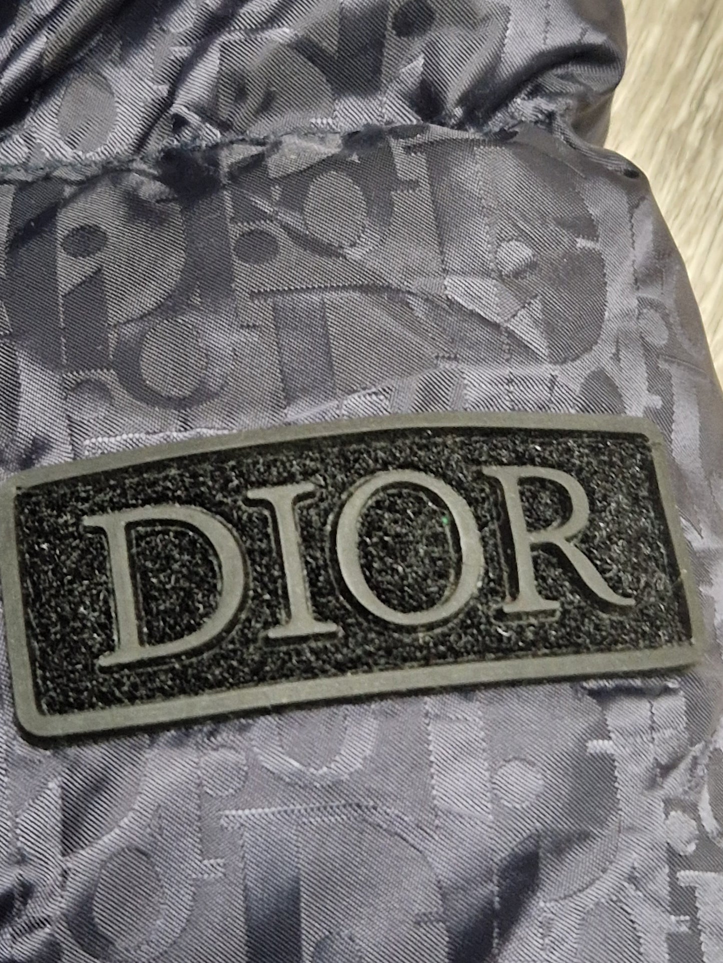 Christian Dior Oblique Puffer Jacket - Navy