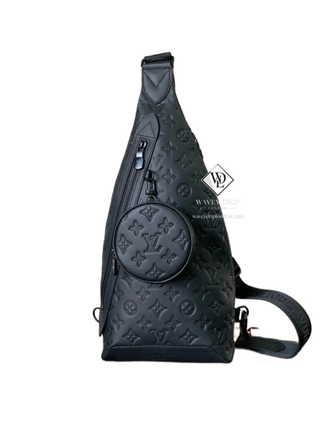 Louis Vuitton Duo Sling Bag Shadow Black