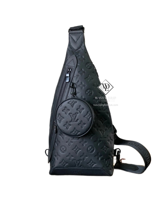 Louis Vuitton Duo Sling Bag Shadow Black