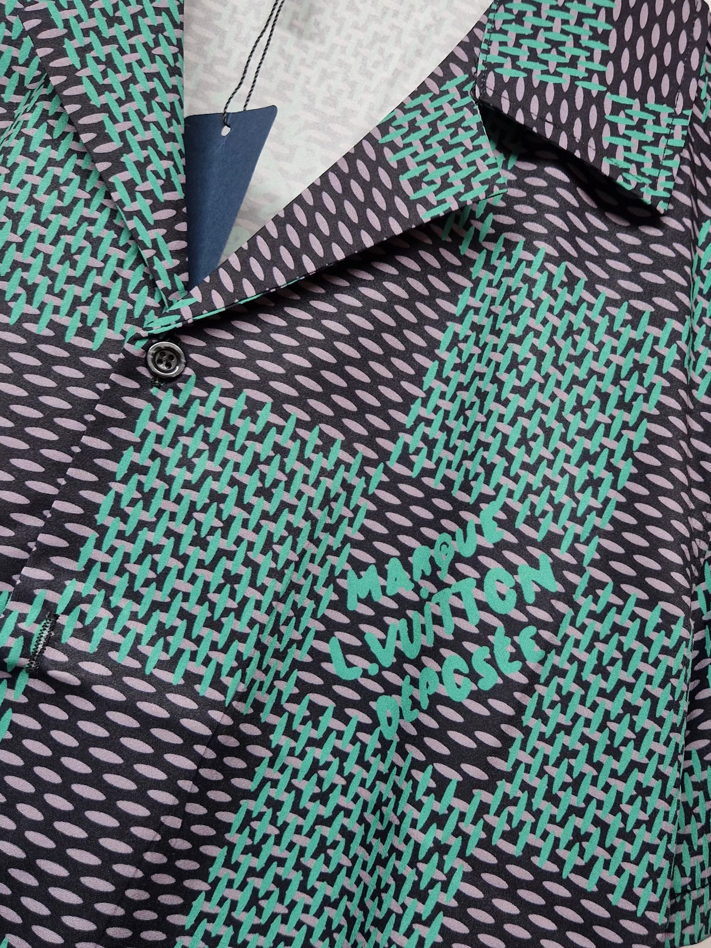 Louis Vuitton Damier Silk Short Sleeve Shirt
