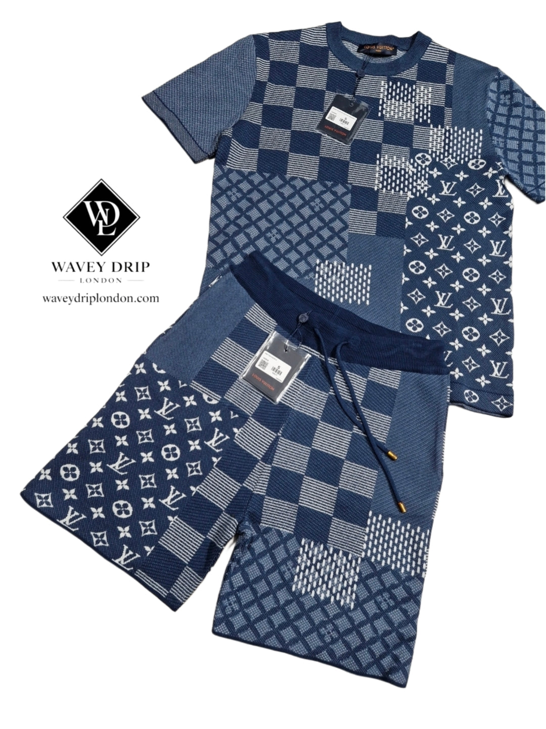 Louis Vuitton Patchwork Monogram Set – Navy