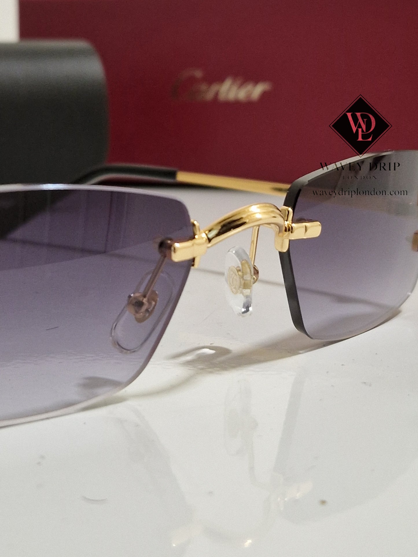 Cartier Sunglasses Gold Frame
