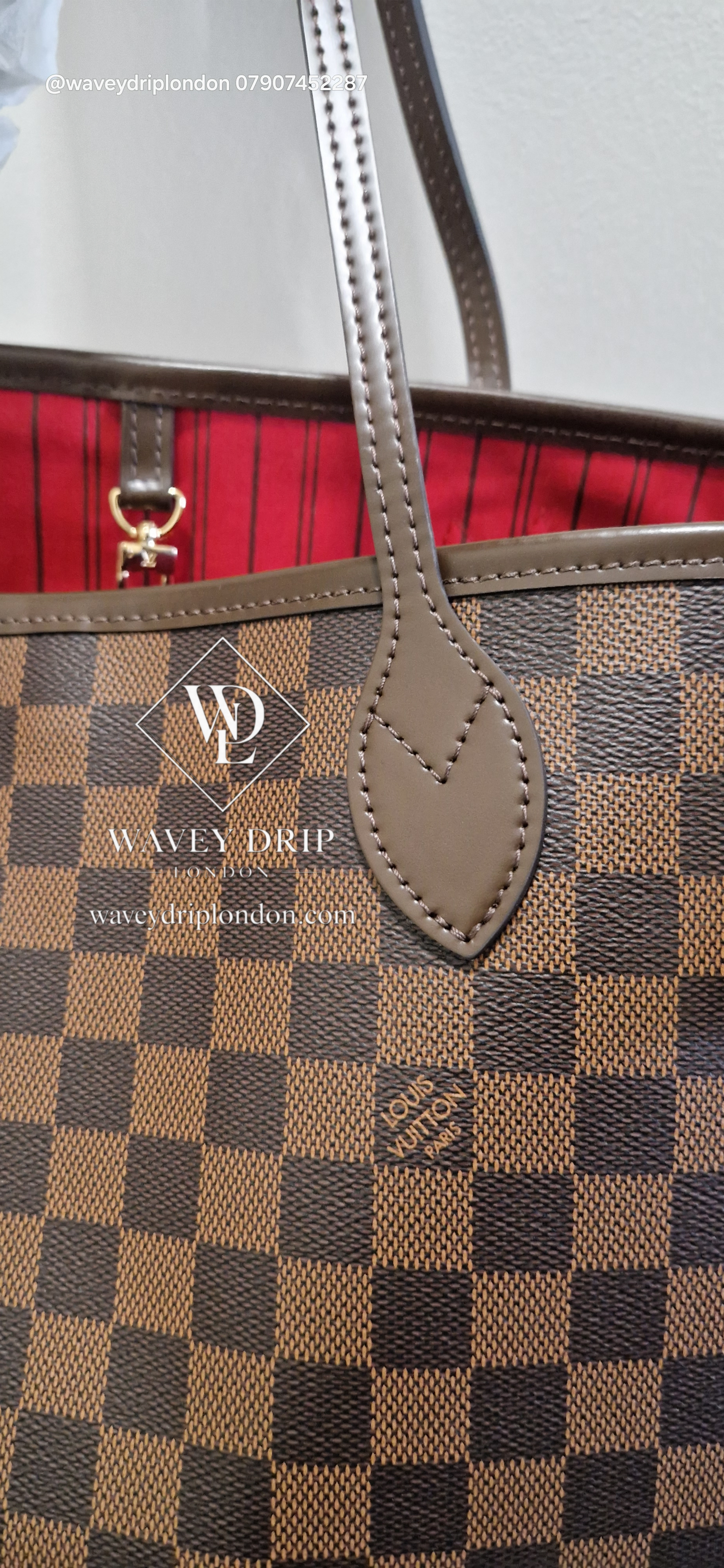 Louis Vuitton Neverfull MM Bag - Damier Ebene