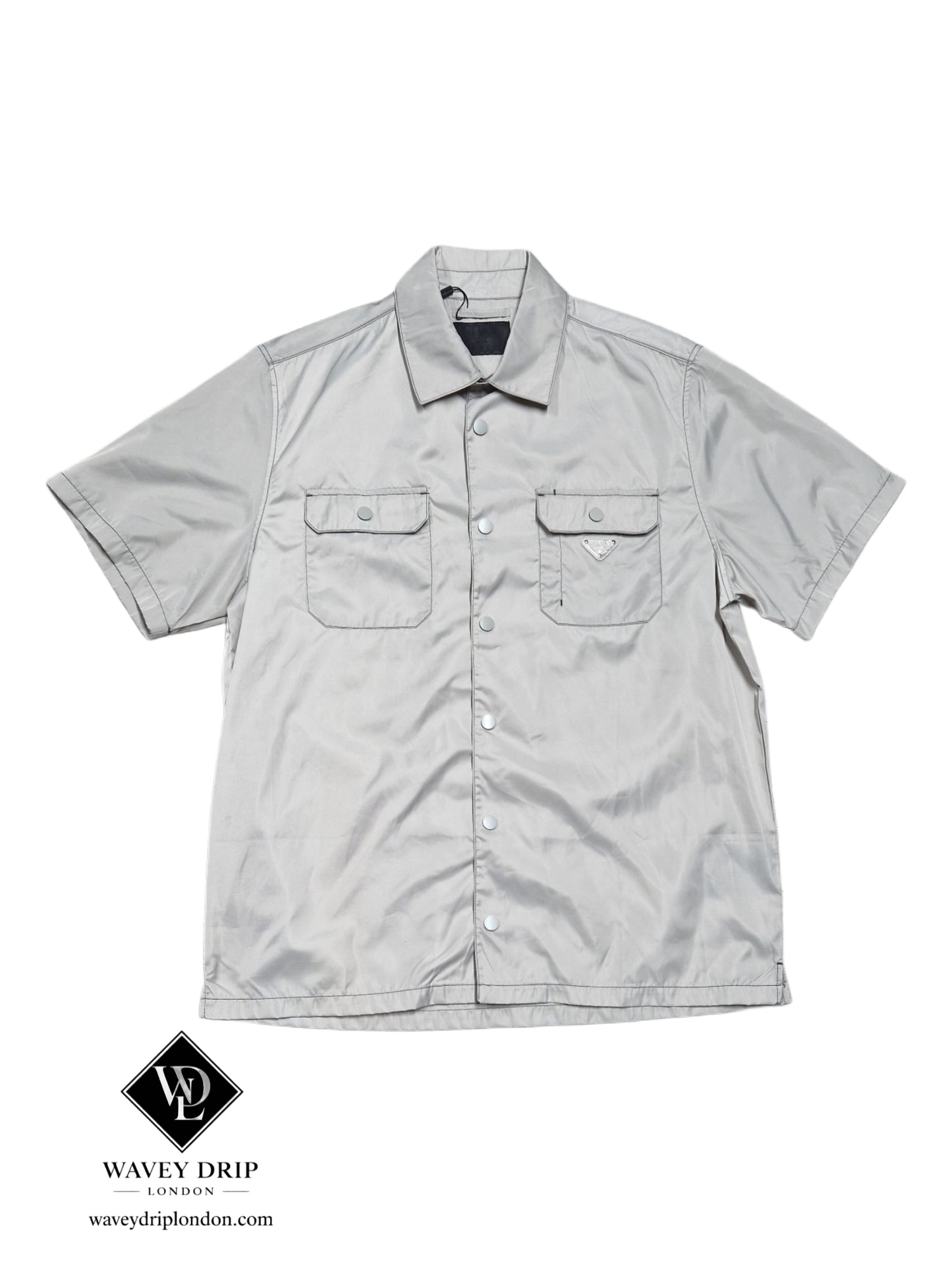 Prada Re-Nylon Shirt Grey