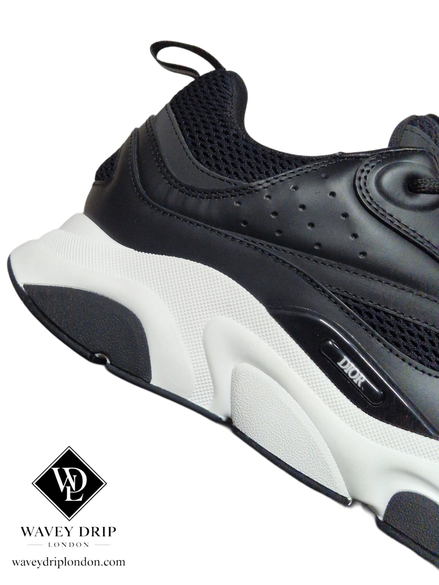 Christian Dior B22 Black With White Sole
