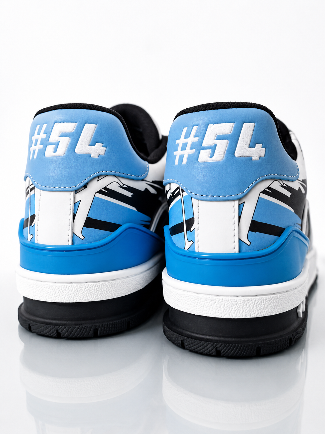 Louis Vuitton Low Sneakers - White Black & Blue