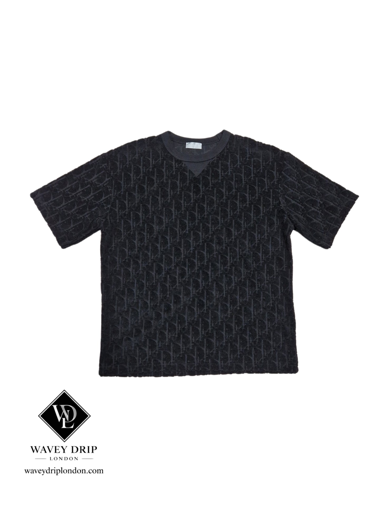 Christian Dior Oblique Jacquard T-Shirt – Jet Black