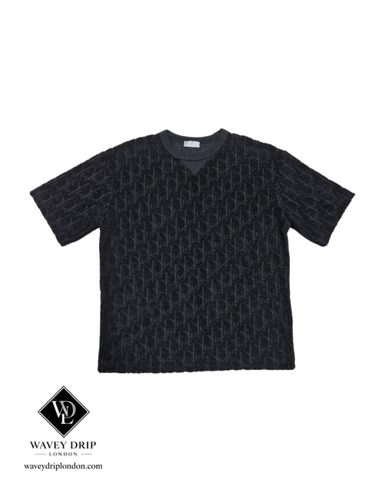 Christian Dior Oblique Jacquard T-Shirt – Jet Black
