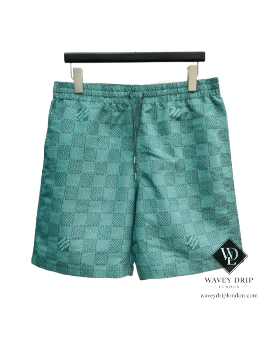 Louis Vuitton Damier Shorts - Green
