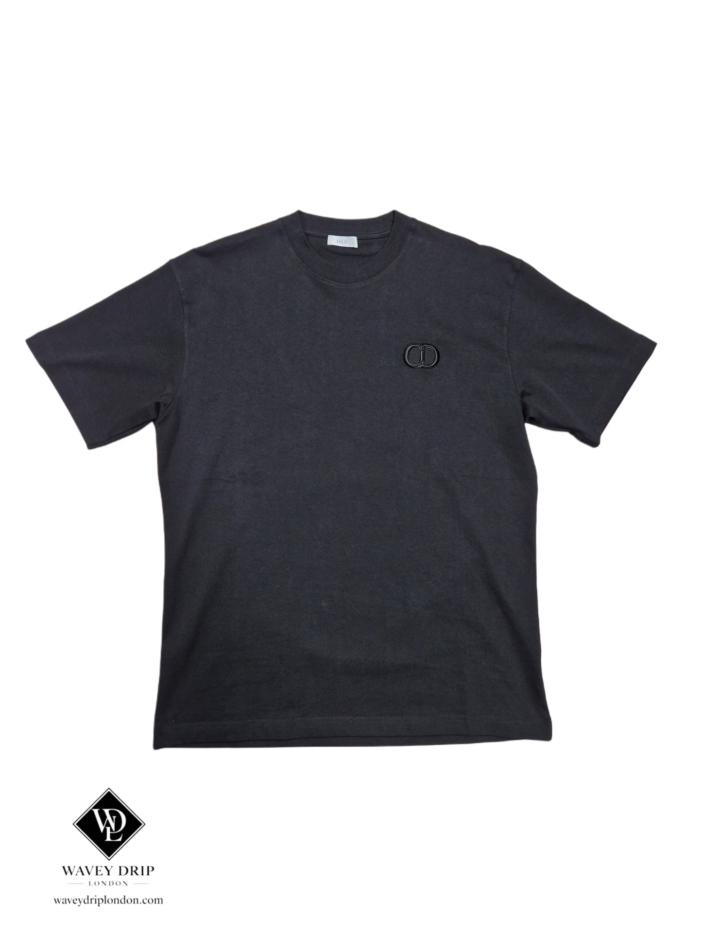 Christian Dior CD Logo Tshirt  -  Black