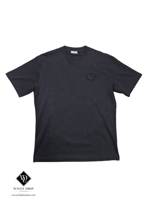 Christian Dior CD Logo Tshirt  -  Black