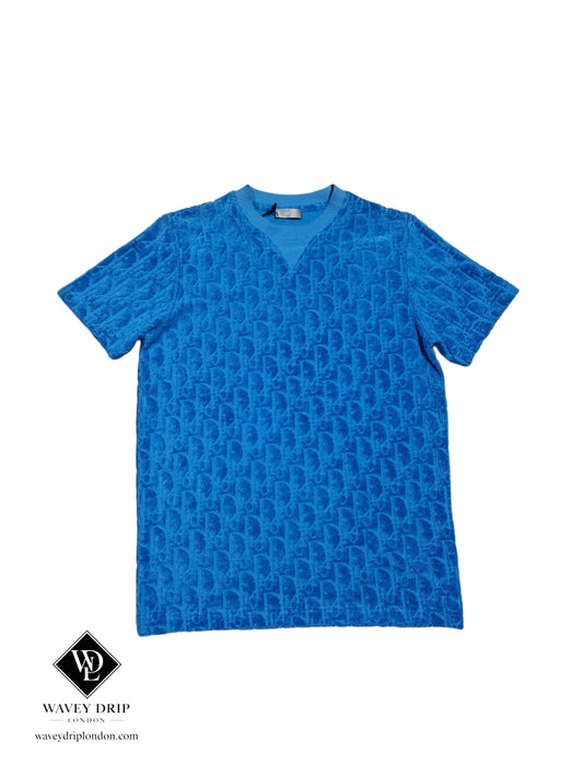 Christian Dior Oblique Jacquard T-Shirt – Light Blue