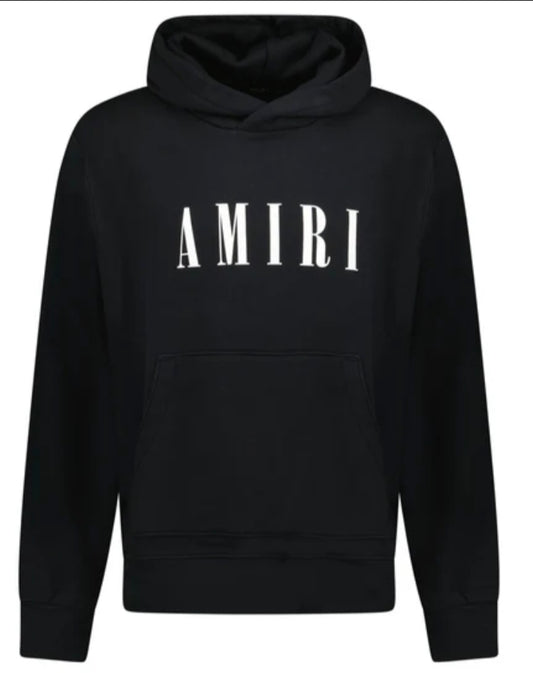 AM Logo Hoodie Black