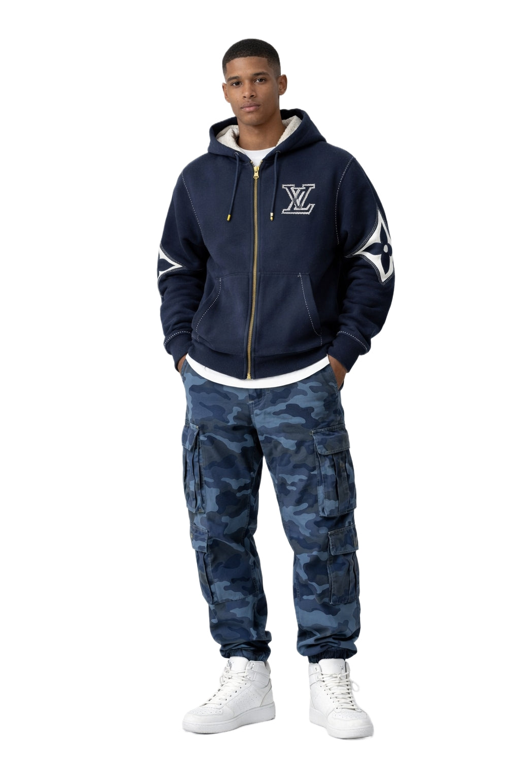 Monogram logo hoodie