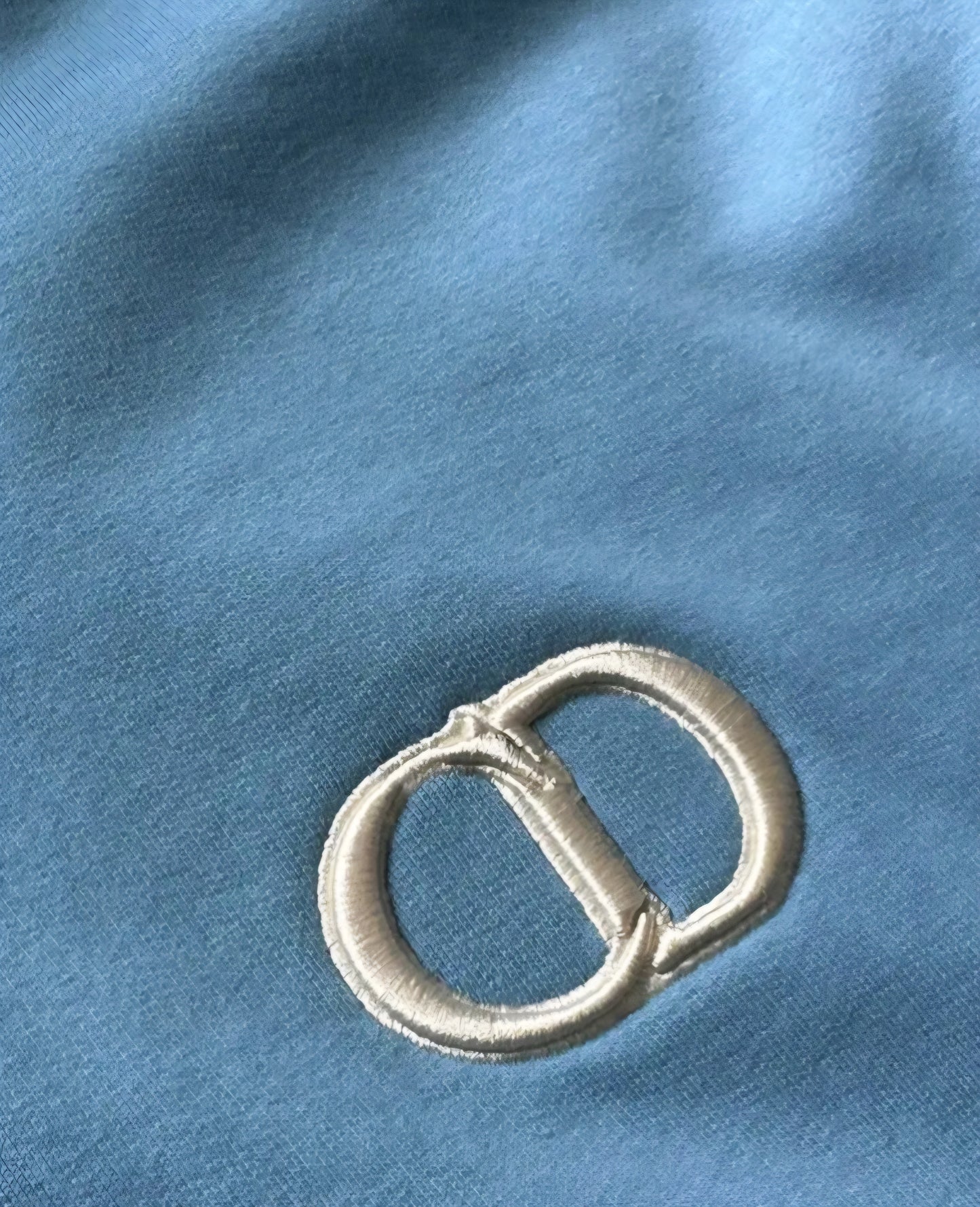 Christian Dior CD Logo Hoodie- Baby Blue